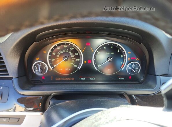 WBA5B1C51GG131188 2016 BMW 5 SERIES Silver Widok zestawu wskaźników