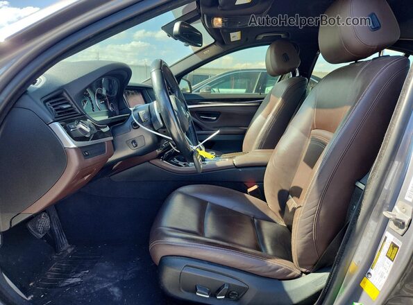 WBA5B1C52GG551588 2016 BMW 5 SERIES Gray Front interior view