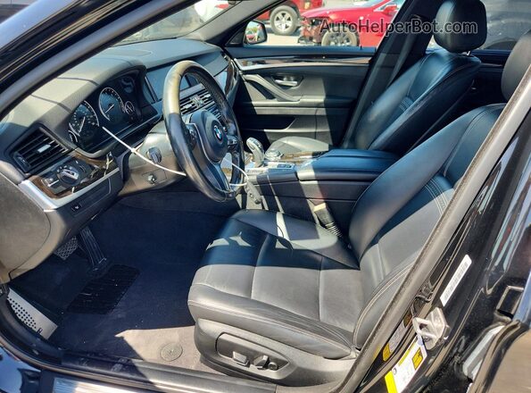 WBA5B1C53GG130835 2016 BMW 5 SERIES Black წინა სალონის ხედი