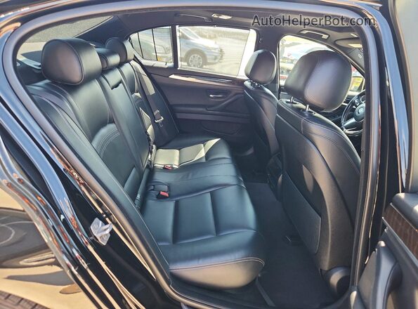 WBA5B1C53GG130835 2016 BMW 5 SERIES Black უკანა სავარძლების ხედი