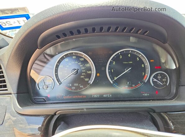 WBA5B1C53GG551681 2016 BMW 5 SERIES Silver Instrument cluster view