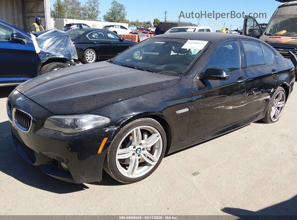 WBA5B1C54GG133436 2016 BMW 5 SERIES Black Передня ліва чверть