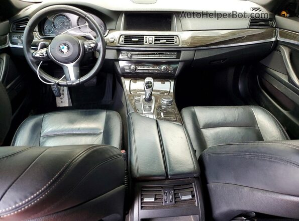 WBA5B1C55GG133655 2016 BMW 5 SERIES Black Вид панелі приладів