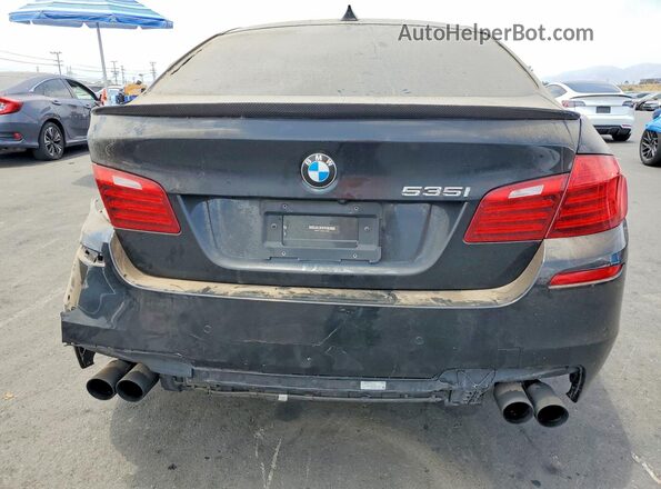 WBA5B1C55GG133655 2016 BMW 5 SERIES Black Вид ззаду