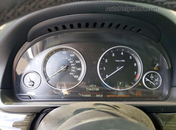 WBA5B1C55GG133655 2016 BMW 5 SERIES Black Вид щитка приладів