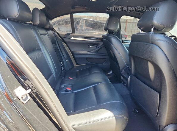 WBA5B1C56GG551903 2016 BMW 5 SERIES Black უკანა სავარძლების ხედი