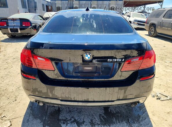 WBA5B1C56GG551903 2016 BMW 5 SERIES Black უკანა ხედი