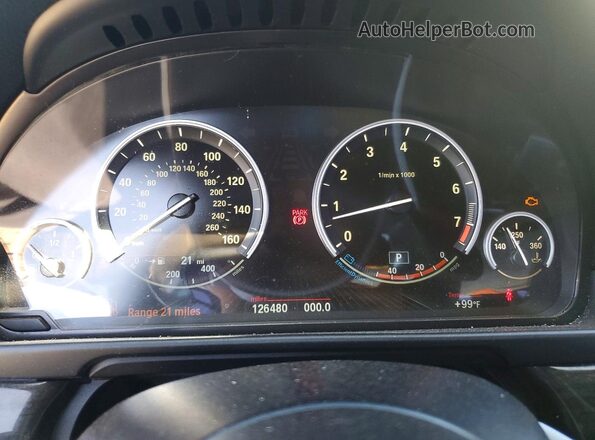 WBA5B1C57GG133379 2016 BMW 5 SERIES White ხელსაწყოთა პანელის ხედი