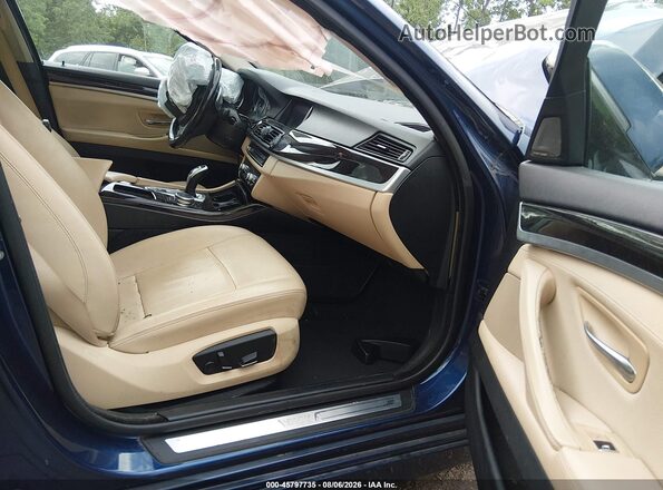 WBA5B3C52GG260679 2016 BMW 5 SERIES Blue Widok wnętrza z przodu