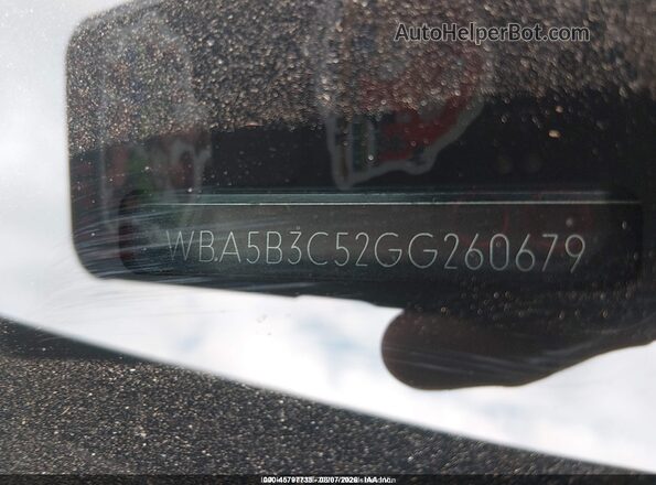 WBA5B3C52GG260679 2016 BMW 5 SERIES Blue Widok komory silnika
