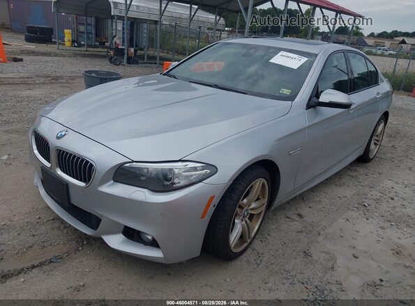WBA5B3C55GG255637 2016 BMW 5 SERIES Gray Vista tres cuartos delantera izquierda