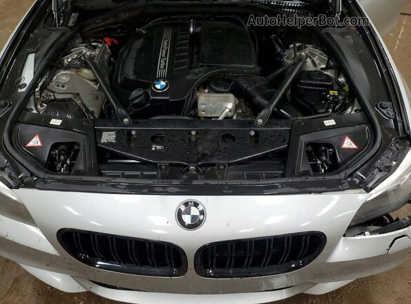 WBA5B3C58GG253980 2016 BMW 5 SERIES Серебряный Вид задней части салона