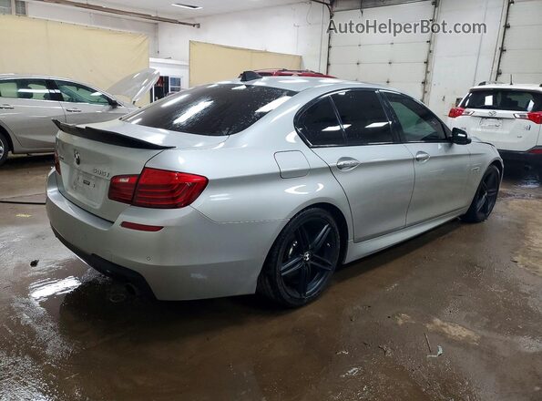 WBA5B3C58GG253980 2016 BMW 5 SERIES Серебряный Задняя правая четверть
