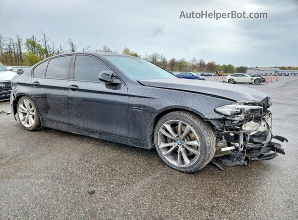 WBA5B3C58GG255728 2016 BMW 5 SERIES Black წინა მარჯვენა