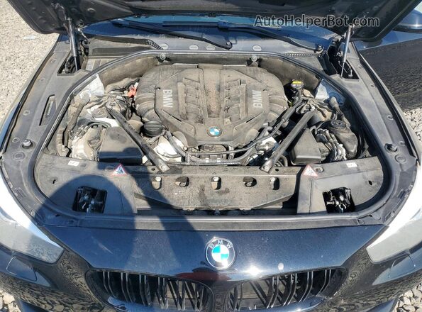 WBA5M0C52GD085151 2016 BMW 5 SERIES Black ძრავის განყოფილების ხედი