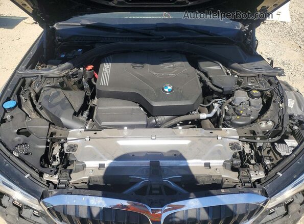 WBA5R1C02LFH37683 2020 BMW 3 SERIES Black უკანა სალონის ხედი
