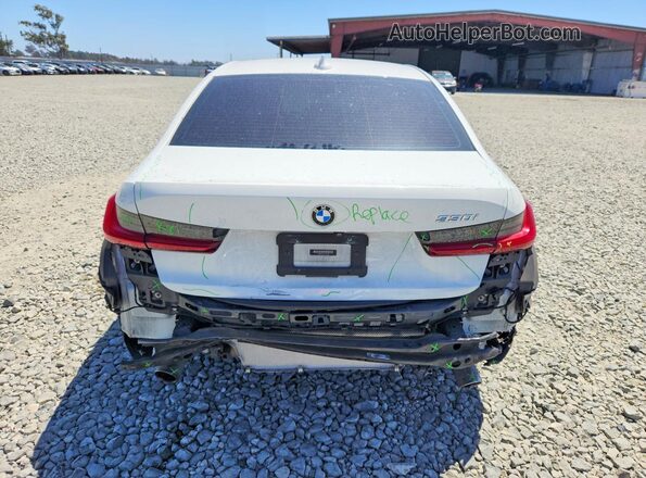 WBA5R1C06LFH43986 2020 BMW 3 SERIES White Rear view