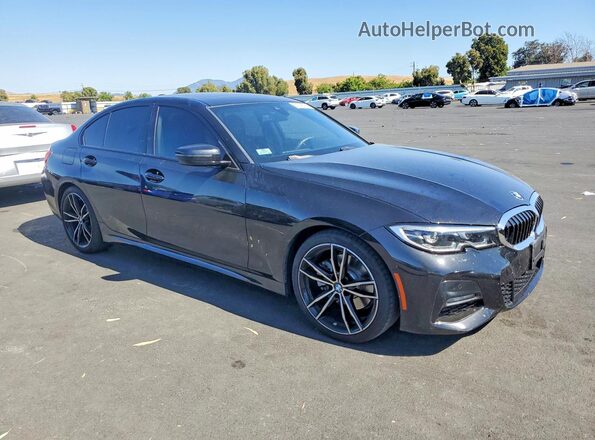WBA5R1C50KAK09693 2019 BMW 3 SERIES Черный Передняя правая четверть