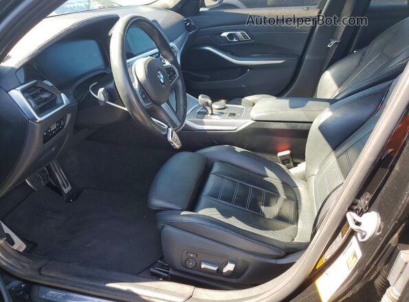 WBA5R1C50KAK09693 2019 BMW 3 SERIES Черный Вид салона спереди
