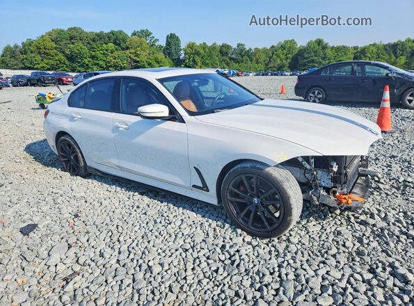 WBA5R1C50KFH15255 2019 BMW 3 SERIES Белый Передняя правая четверть
