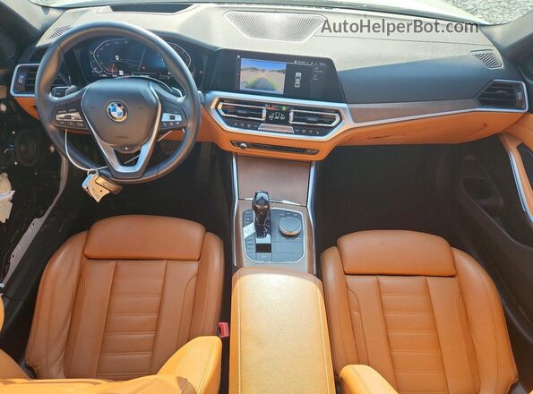 WBA5R1C50KFH15255 2019 BMW 3 SERIES Белый Вид панели приборов