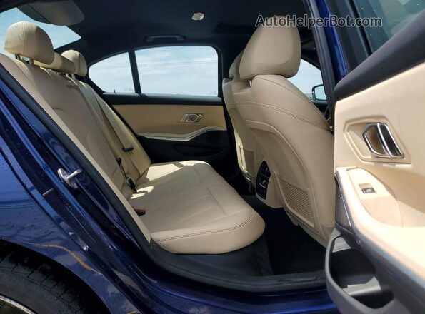 WBA5R1C56KFH32481 2019 BMW 3 SERIES Blue Հետևի նստատեղերի տեսք