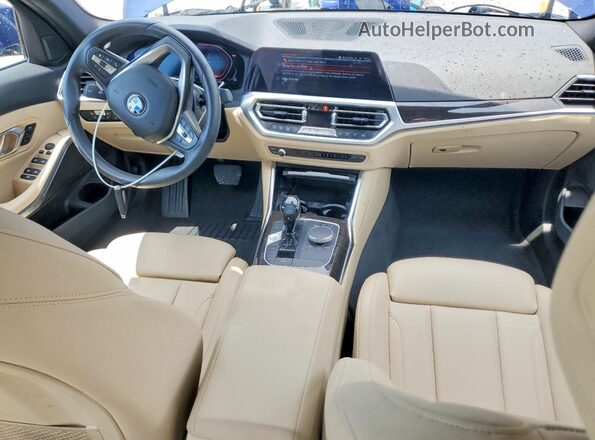 WBA5R1C56KFH32481 2019 BMW 3 SERIES Blue Առջևի վահանակի տեսք