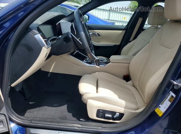 WBA5R1C56KFH32481 2019 BMW 3 SERIES Blue Սալոնի դիմացի տեսք