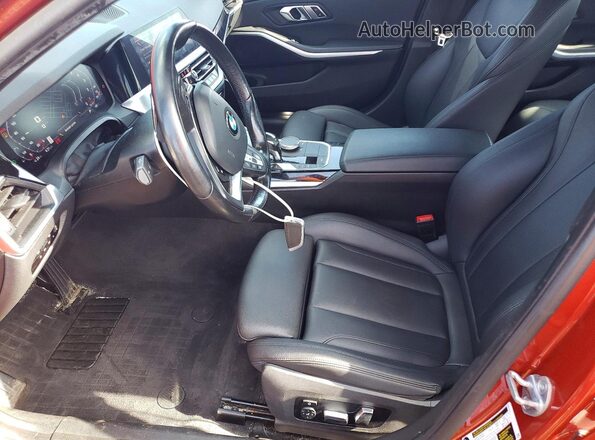 WBA5R7C51KAJ82619 2019 BMW 3 SERIES Orange Front interior view