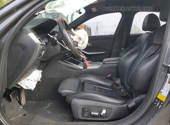 WBA5R7C52KAJ85710 2019 BMW 3 SERIES Gray Սալոնի դիմացի տեսք