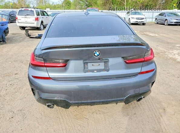 WBA5R7C52KAJ85710 2019 BMW 3 SERIES Gray Հետևի տեսք