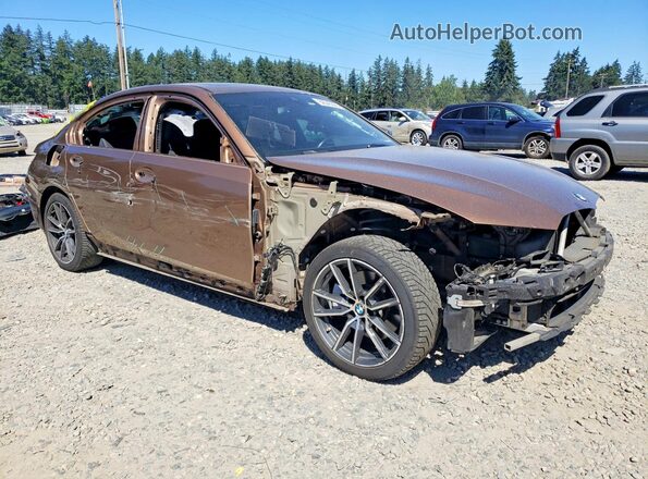 WBA5R7C53KAJ79544 2019 BMW 3 SERIES Brown წინა მარჯვენა