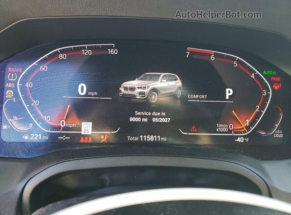 WBA5R7C53KAJ79544 2019 BMW 3 SERIES Brown ხელსაწყოთა პანელის ხედი