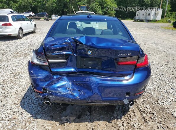 WBA5R7C53KAJ84520 2019 BMW 3 SERIES Blue უკანა ხედი