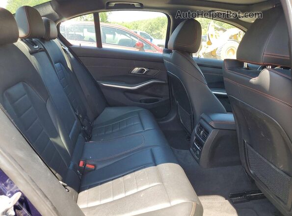 WBA5R7C53KAJ84520 2019 BMW 3 SERIES Blue უკანა სავარძლების ხედი