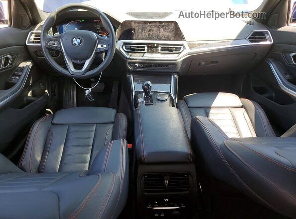 WBA5R7C53KAJ84520 2019 BMW 3 SERIES Blue წინა პანელის ხედი