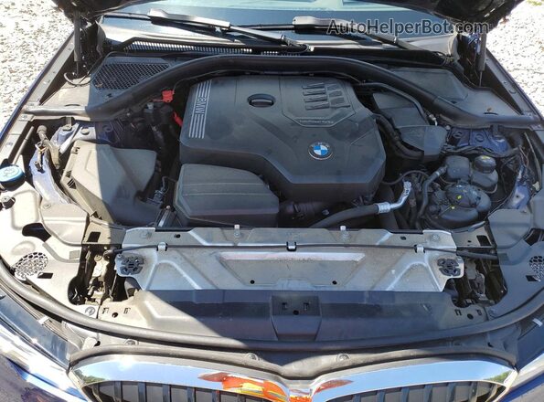 WBA5R7C53KAJ84520 2019 BMW 3 SERIES Blue უკანა სალონის ხედი