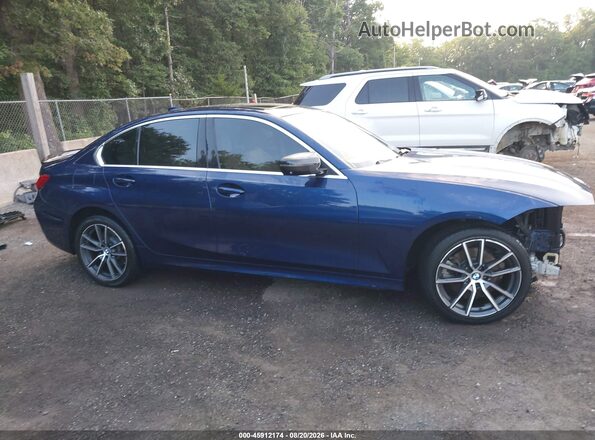 WBA5R7C54KAJ80346 2019 BMW 3 SERIES Blue Панорамний вид салону 360°