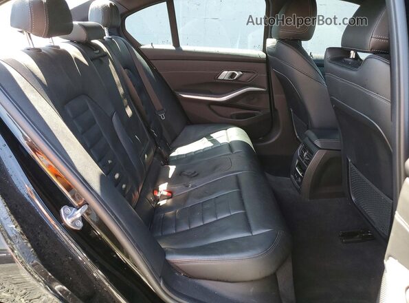 WBA5R7C55KAJ84681 2019 BMW 3 SERIES Black უკანა სავარძლების ხედი