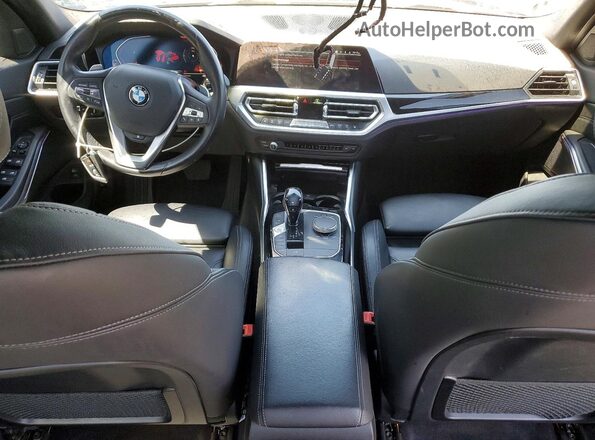 WBA5R7C55KAJ84681 2019 BMW 3 SERIES Black წინა პანელის ხედი