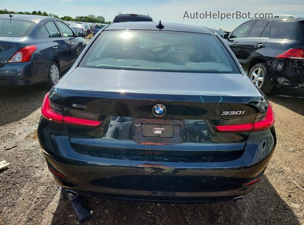 WBA5R7C58KAJ80625 2019 BMW 3 SERIES Black Widok z tyłu