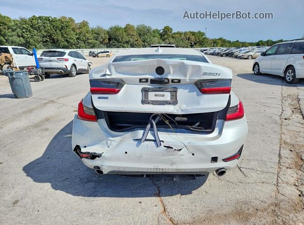 WBA5R7C59KAJ80164 2019 BMW 3 SERIES White უკანა ხედი
