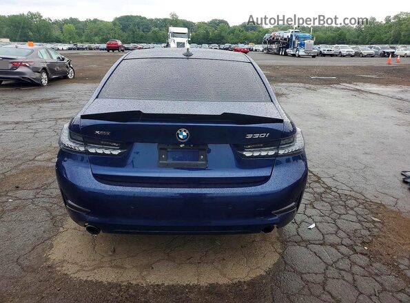 WBA5R7C5XKAJ83753 2019 BMW 3 SERIES Blue Հետևի տեսք