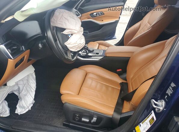 WBA5R7C5XKAJ83753 2019 BMW 3 SERIES Blue Սալոնի դիմացի տեսք