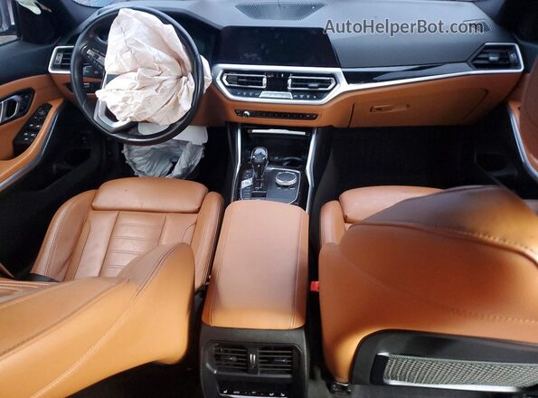 WBA5R7C5XKAJ83753 2019 BMW 3 SERIES Blue Առջևի վահանակի տեսք