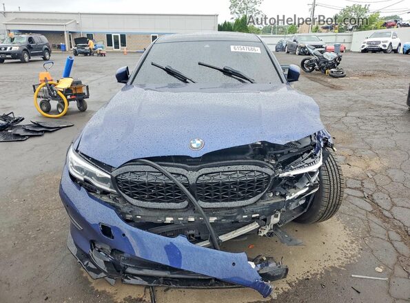WBA5R7C5XKAJ83753 2019 BMW 3 SERIES Blue Դիմացի տեսք