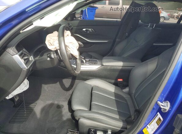 WBA5U7C02LFH56395 2020 BMW M3 Blue Front interior view