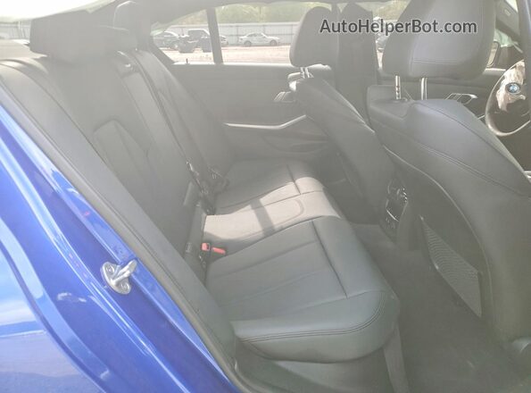 WBA5U7C02LFH56395 2020 BMW M3 Blue Rear seats view