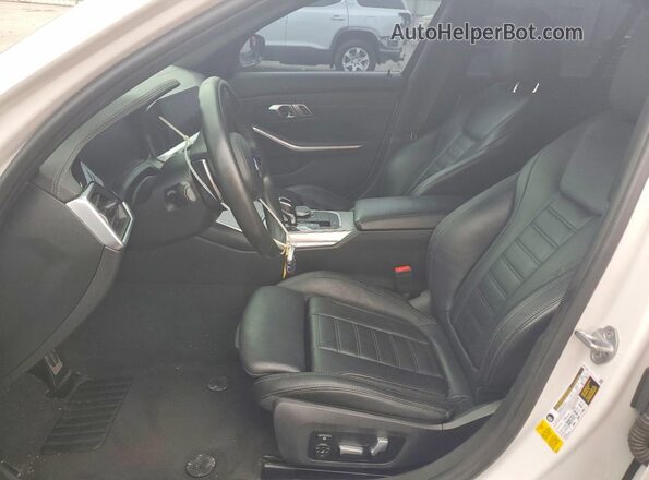 WBA5U7C07LFH31749 2020 BMW M3 White Вид салону спереду