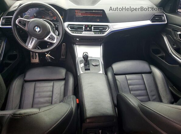 WBA5U7C07LFH31749 2020 BMW M3 White Вид панелі приладів